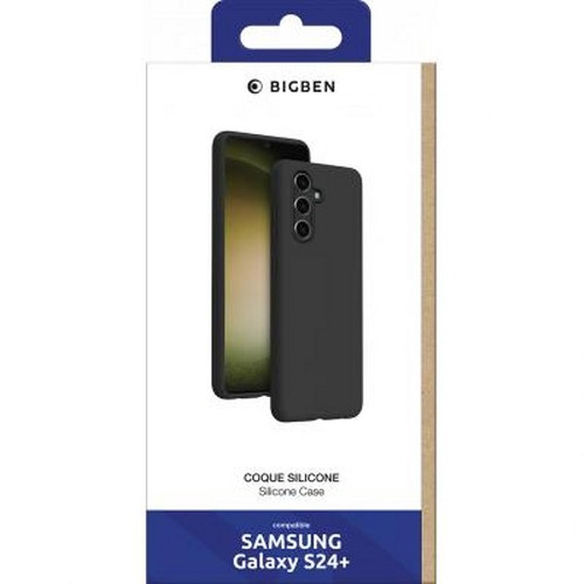Custodia in silicone nero per Samsung Galaxy S24+.