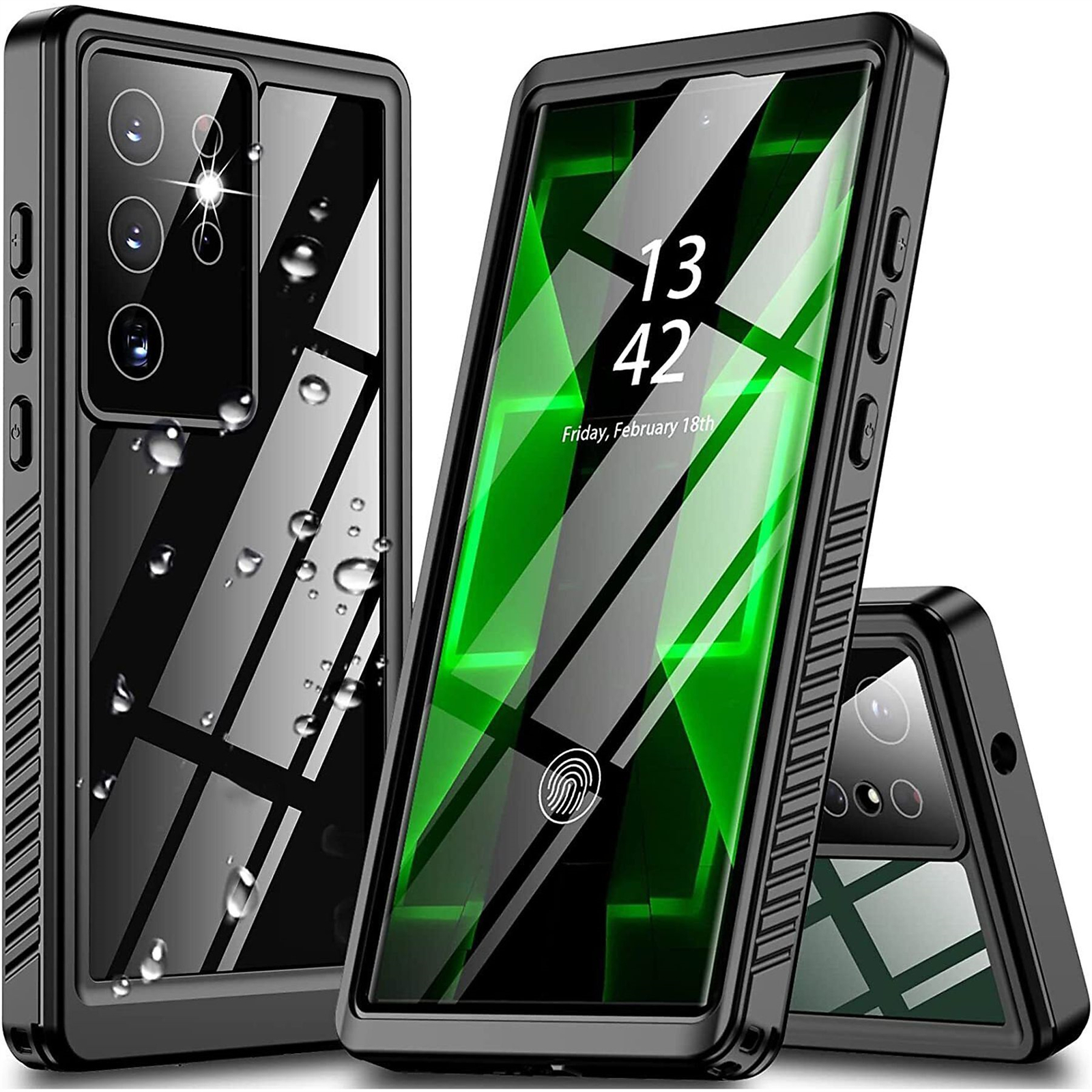 TOVBMUP 360 Grad Wasserdichte Schutz Hlle, Full Cover, Samsung, Galaxy S23  Ultra 5G, Schwarz | SATURN