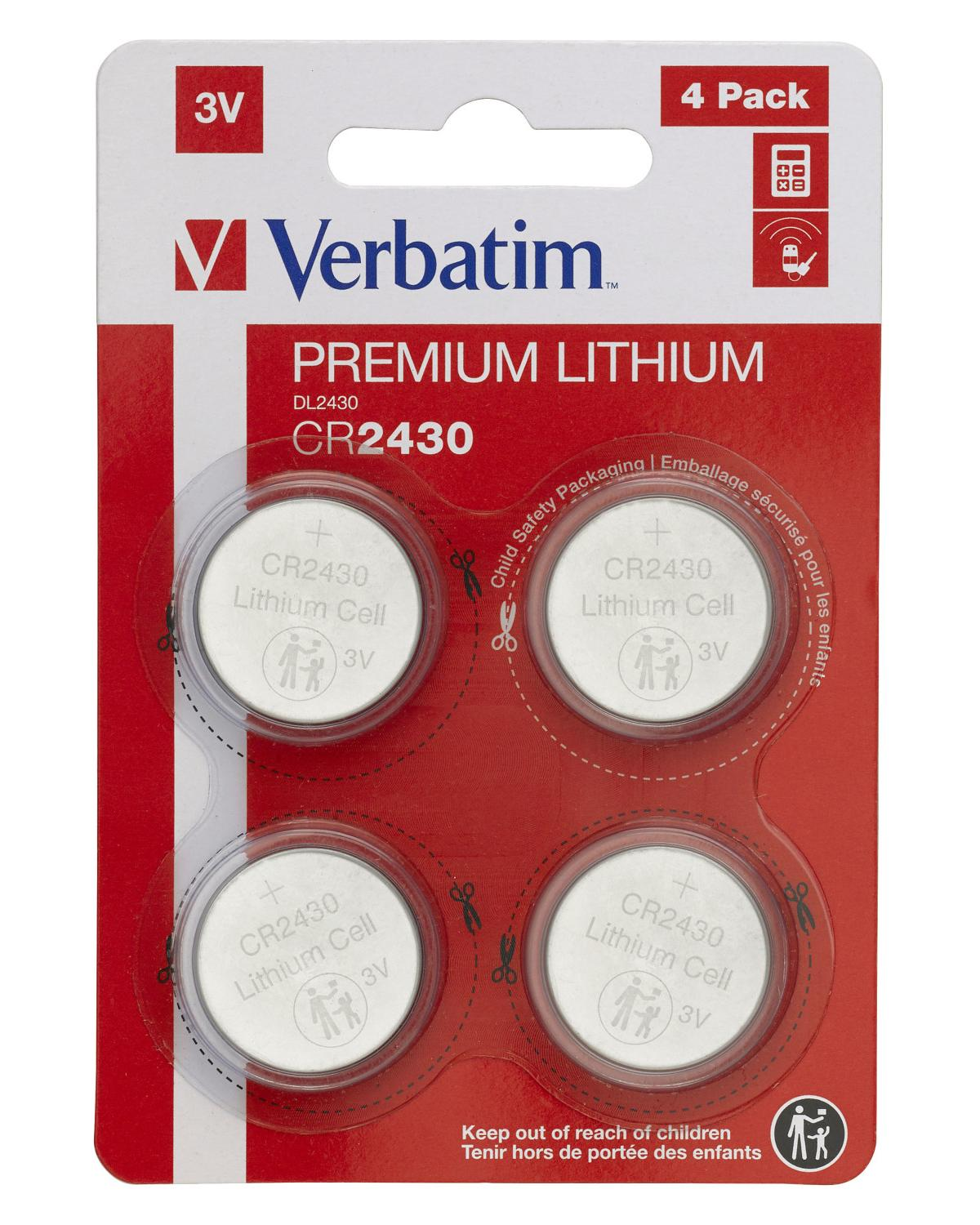 Batteria A Bottone Al Litio CR2430 GP LITHIUM 3V/300 MAh - Foto 3