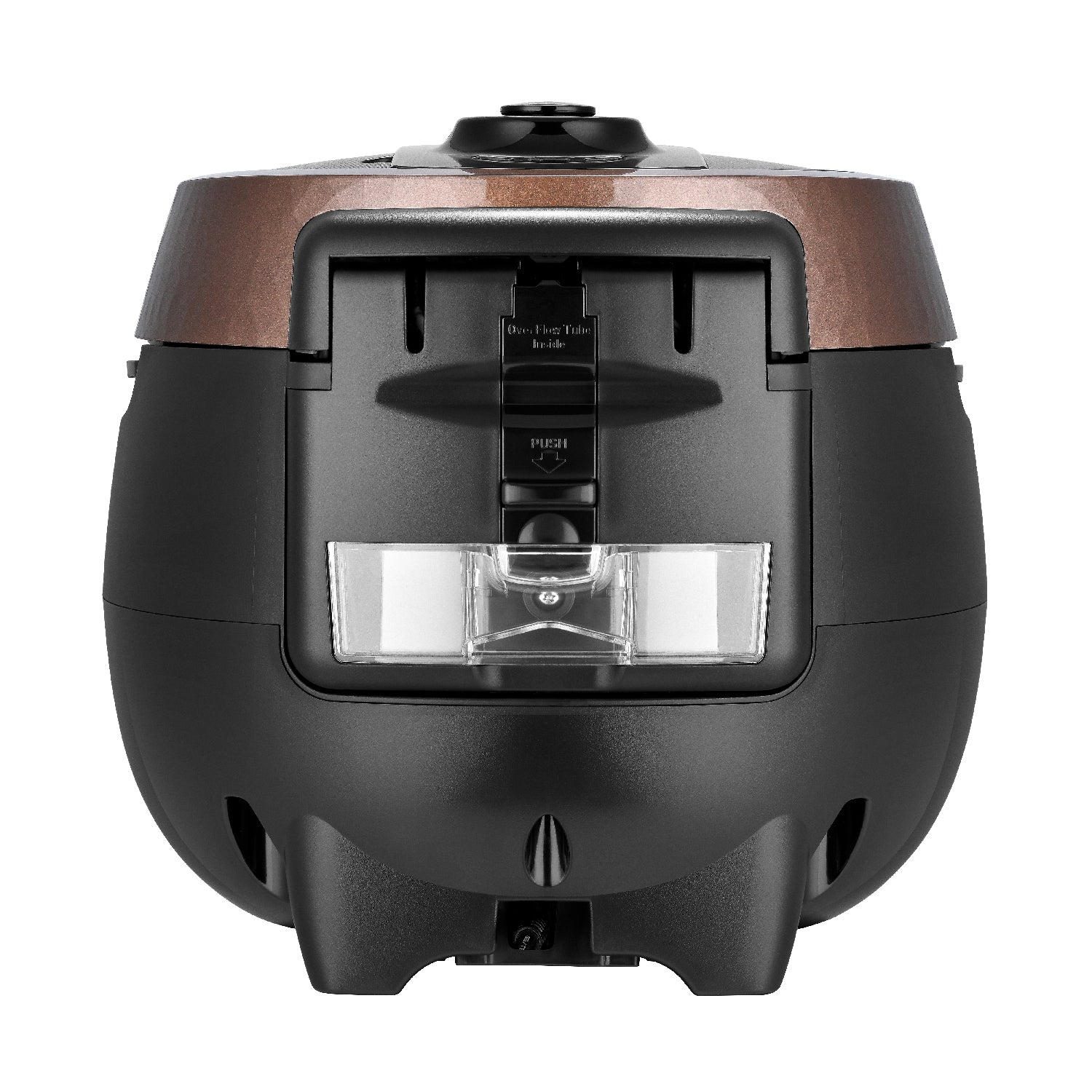 Widok z tyłu czarnej i brązowej ryżowaru.