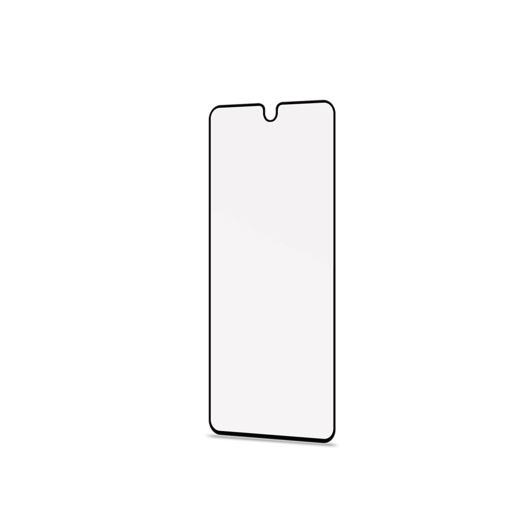 Prostokątny ochraniacz ekranu z czarnymi obramowaniami.