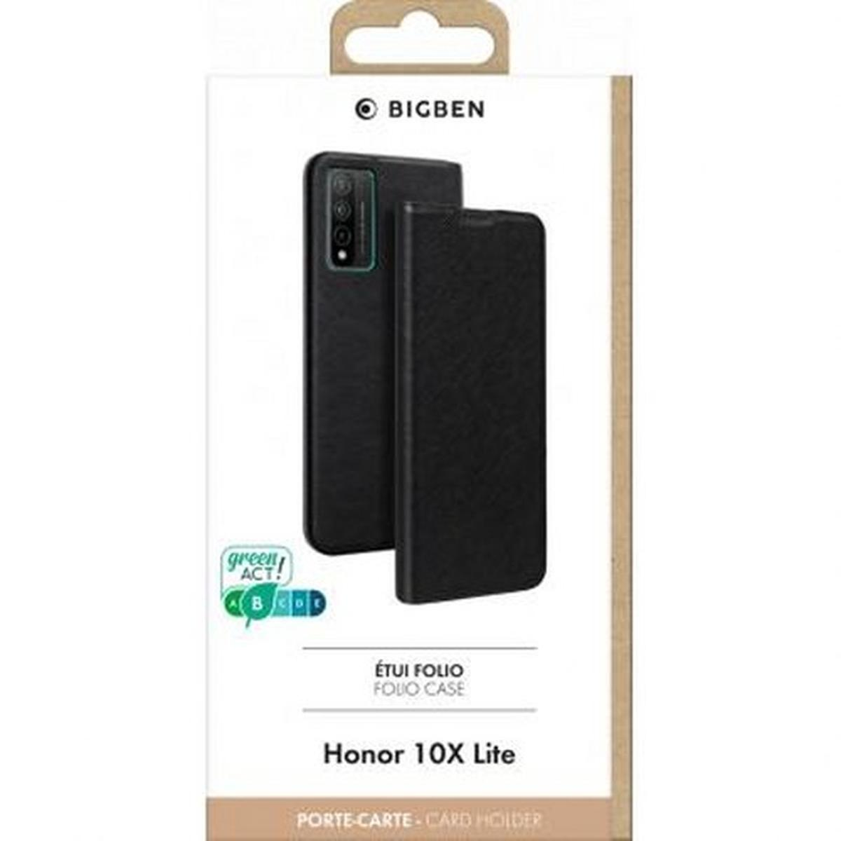Verpackung mit Handyhülle für Honor 10X Lite. Die Hülle ist schwarz, ebenso wie das Telefon.