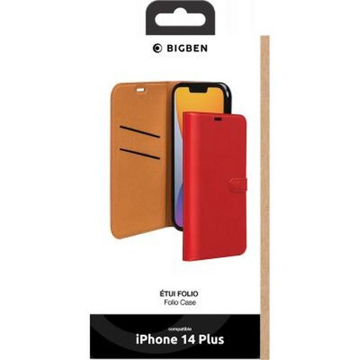 Smartphone-Hüllenverpackung, rote Hülle, Telefonillustration. Weißer Hintergrund.