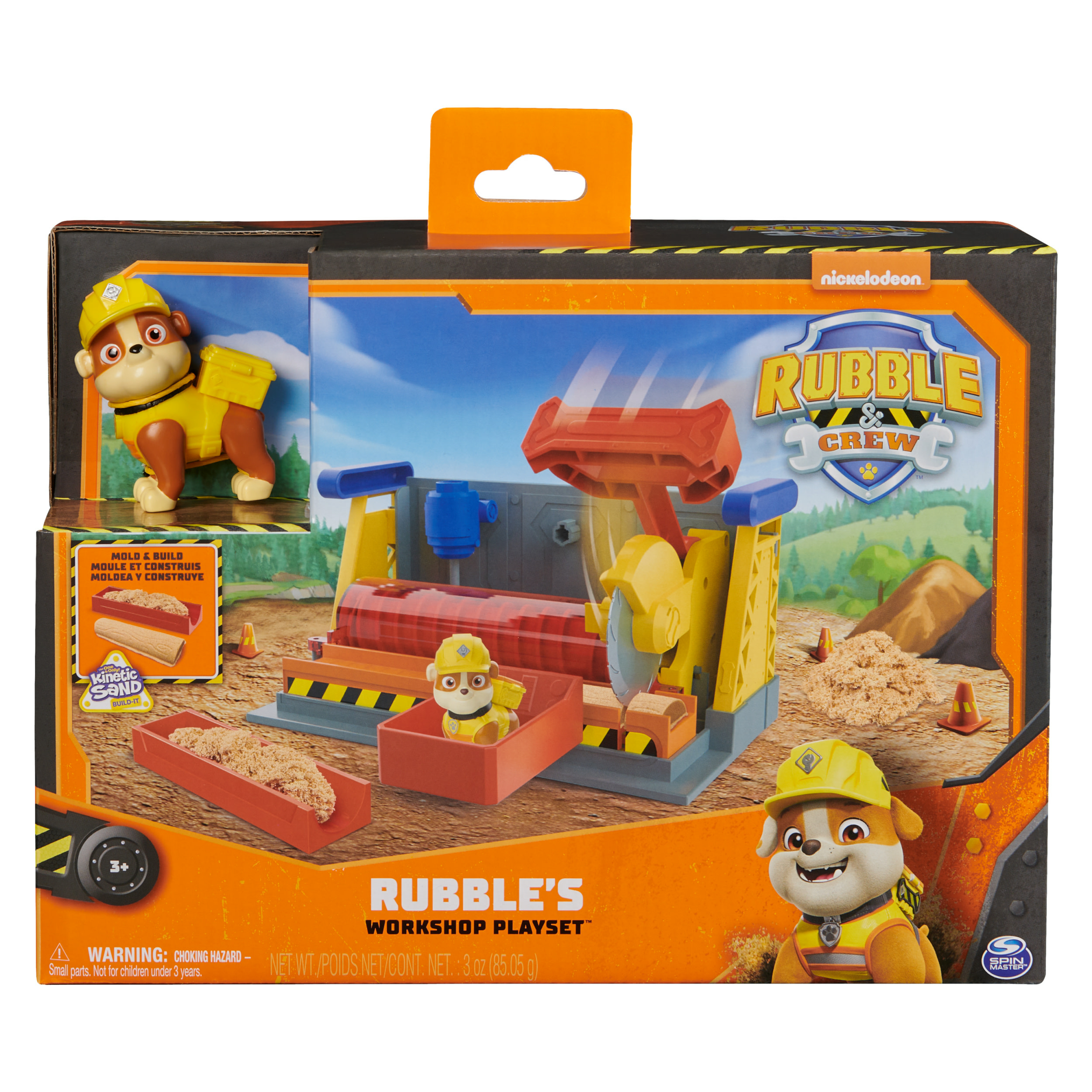 Ein Rubble Crew-Spielset. Enthält eine Rubble-Figur und Werkzeuge.