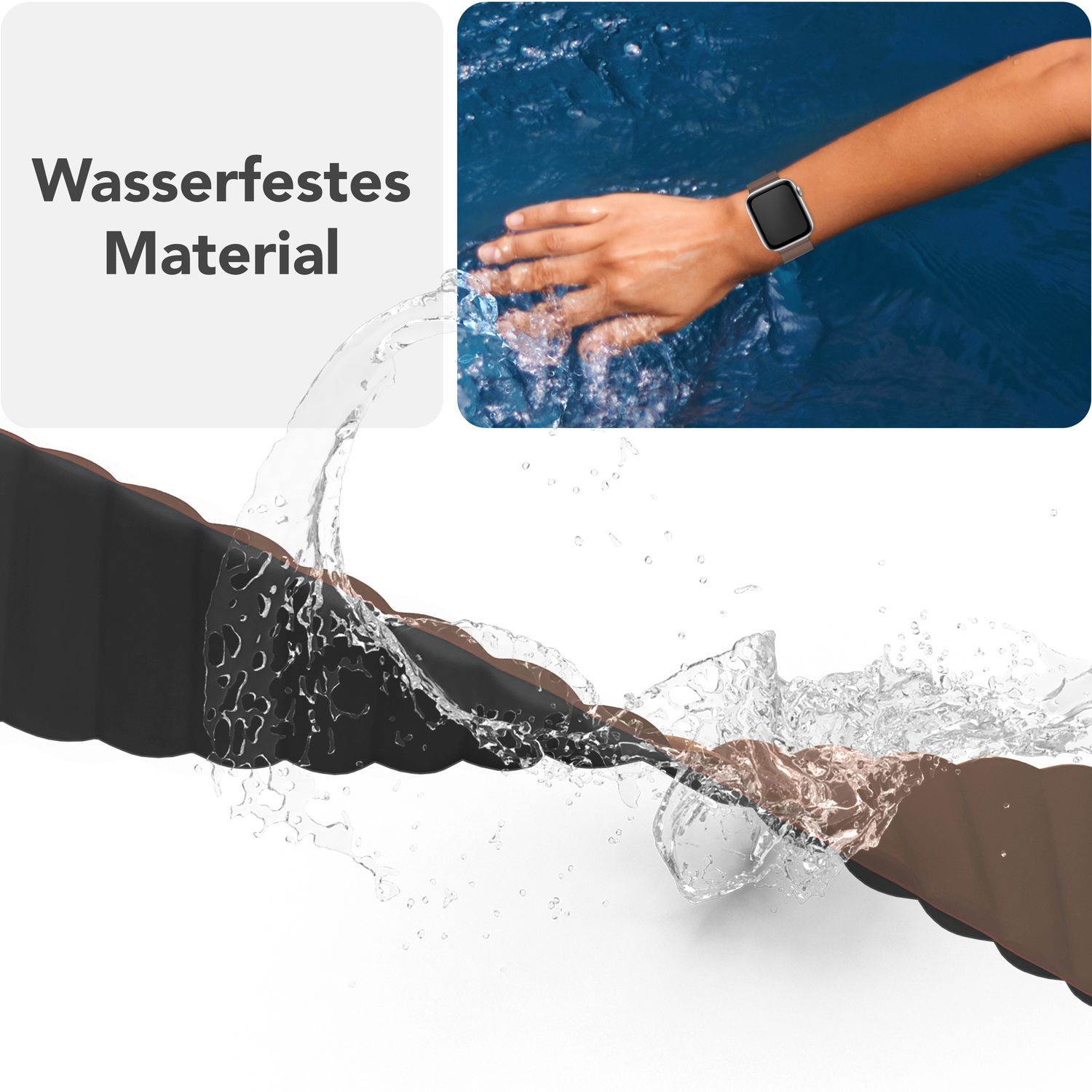 Eine schwarze Haarglättungsbürste mit angezeigten Temperatureinstellungen.