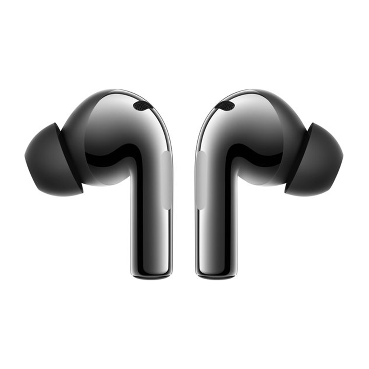 Dwa czarne słuchawki.