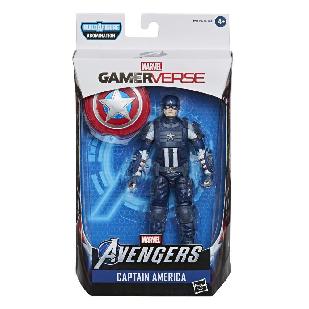 Action figure Marvel Avengers di Capitan America in una confezione.