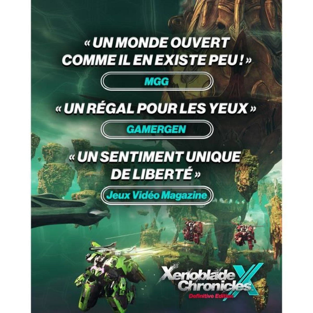 Una copertina di gioco con testo e immagini.