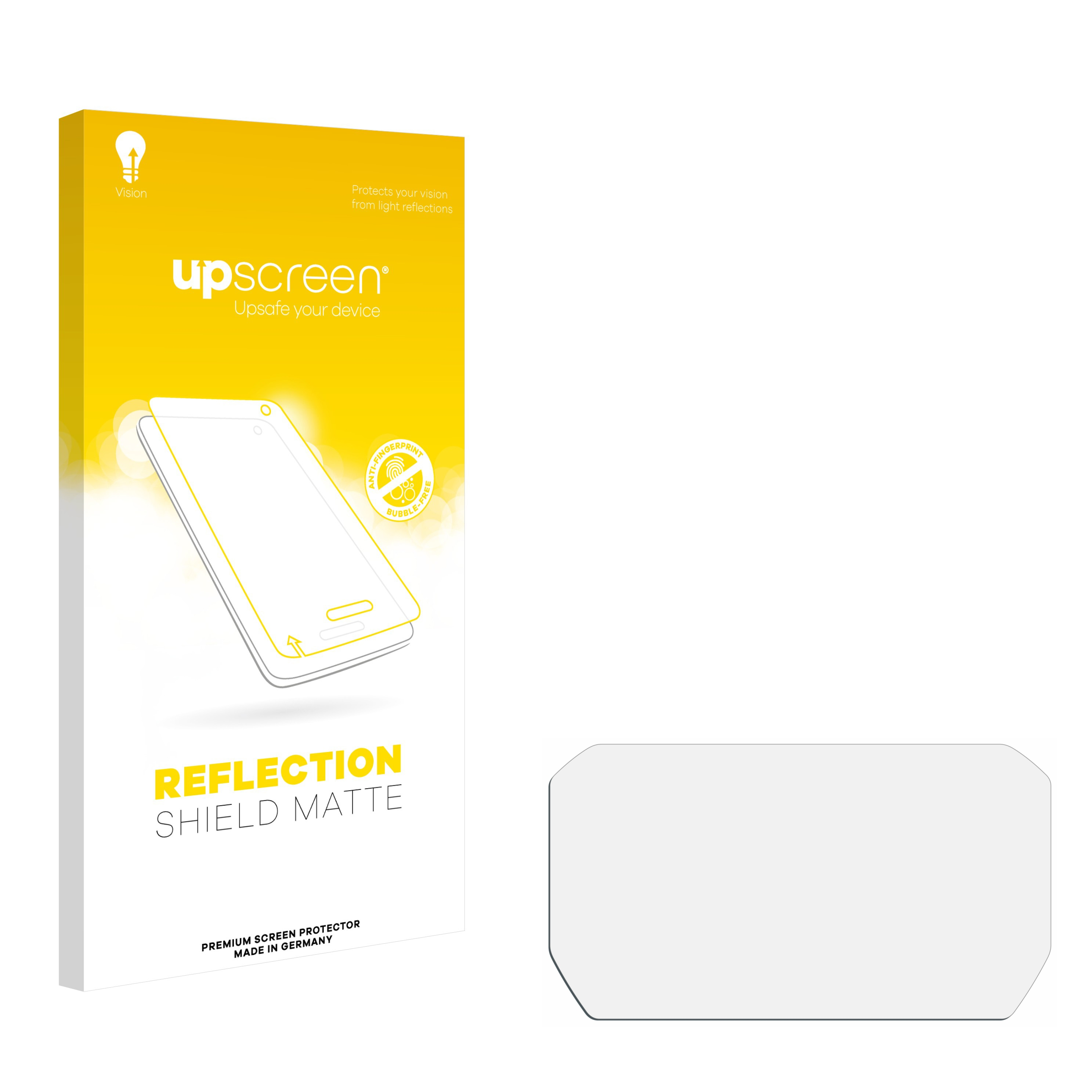 Eine weiße Handy-Displayschutzfolienbox und ein Schutz auf weißem Hintergrund.