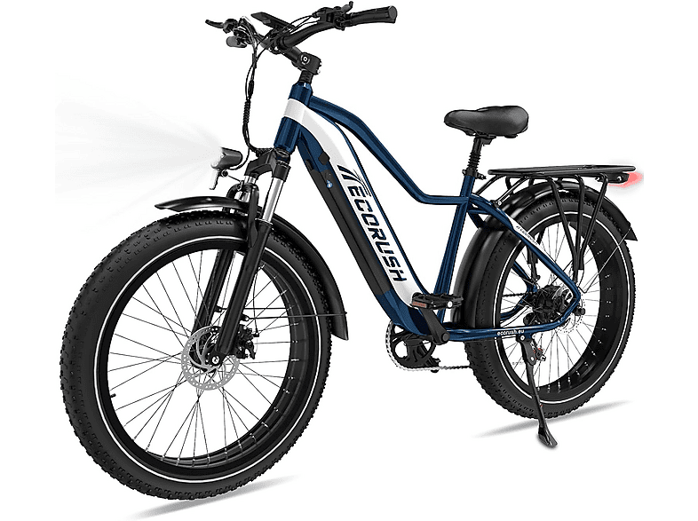  ECORUSH R1 All Terrain Bike (ATB) (Laufradgröße: 26 Zoll, Unisex-Rad, 624Wh, Blau)