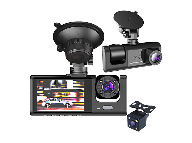 FARA OBSTACOLE Drei-Linsen Dashcam Autokamera Display | MediaMarkt