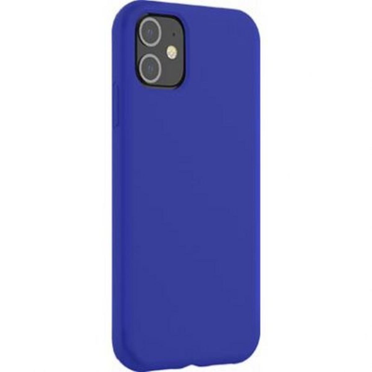 Blaue Handyhülle mit drei Kameralöchern. Die Hülle ist das einzige im Bild.