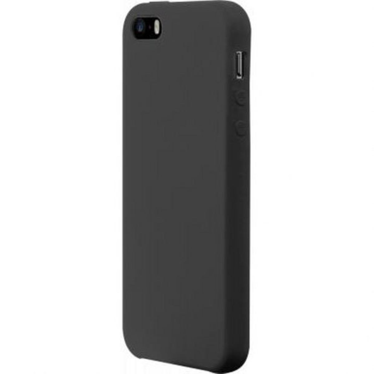 Custodia per telefono nera. Design semplice ed elegante senza marchi o abbellimenti visibili.