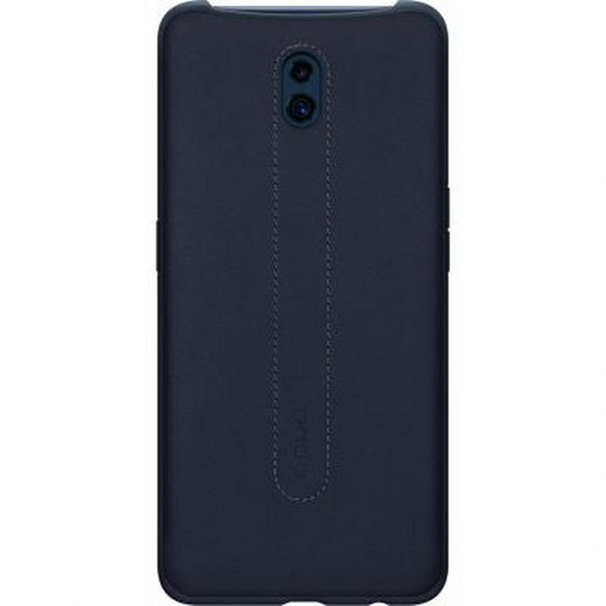Marineblaue Handyhülle mit gestepptem Design und Kameraausschnitten.