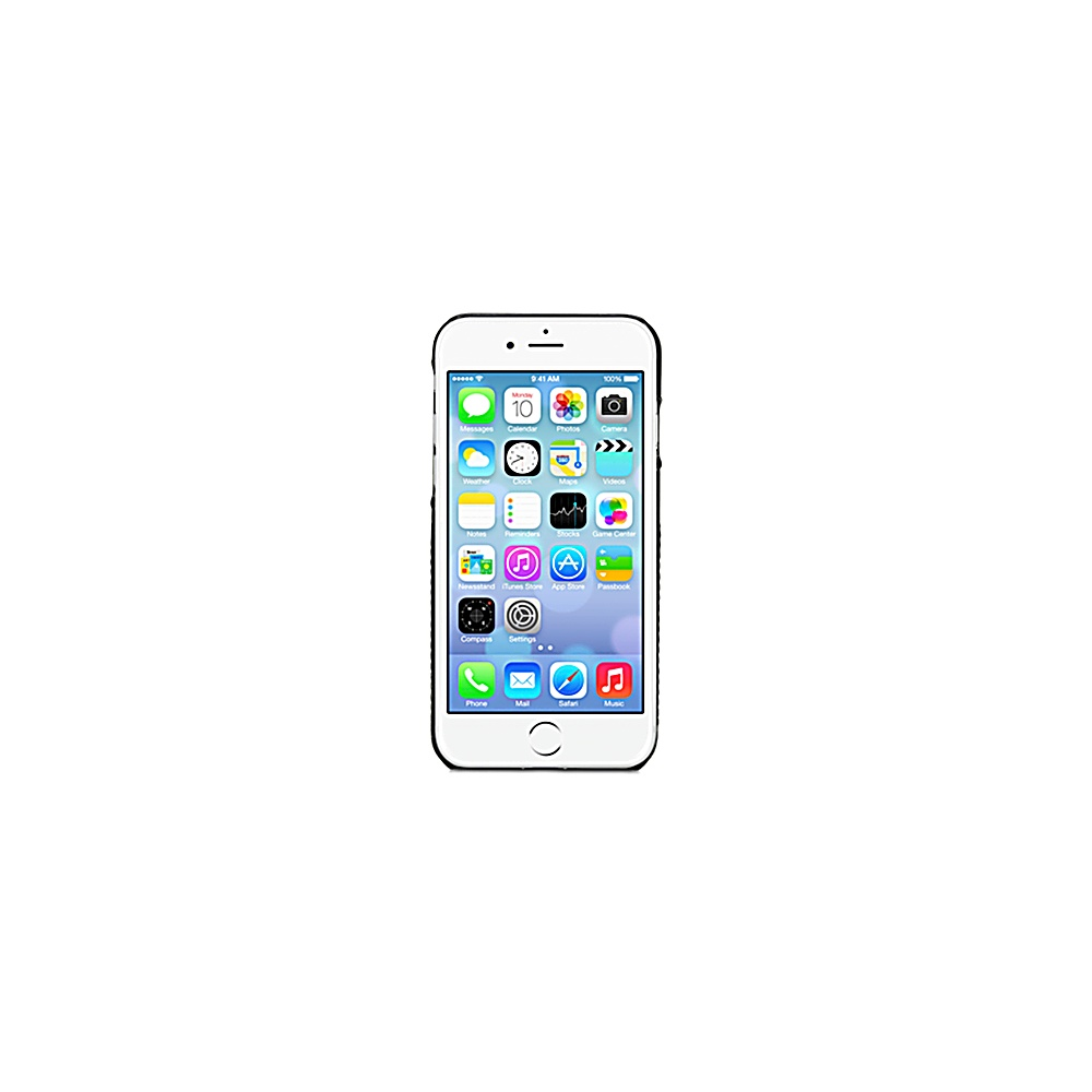 iPhone bianco con sfondo bianco. Lo schermo mostra le icone delle app.