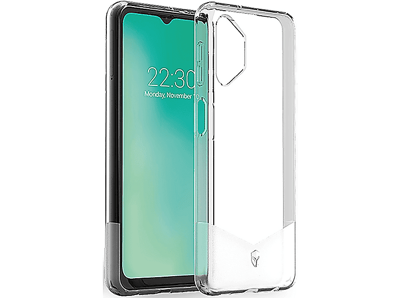 FC Pure Force Case Trasparente Per Samsung Galaxy A32 5G - Antishock Tryax, Antibatterica, Garanzia A Vita
