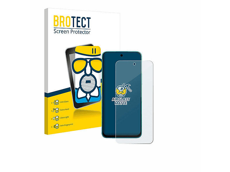 Brotect Pellicola Protettiva Per Infinix Smart 6 (2 Pezzi) – Trasparente, Anti-Graffio E Anti-Impronta – Made In Germany