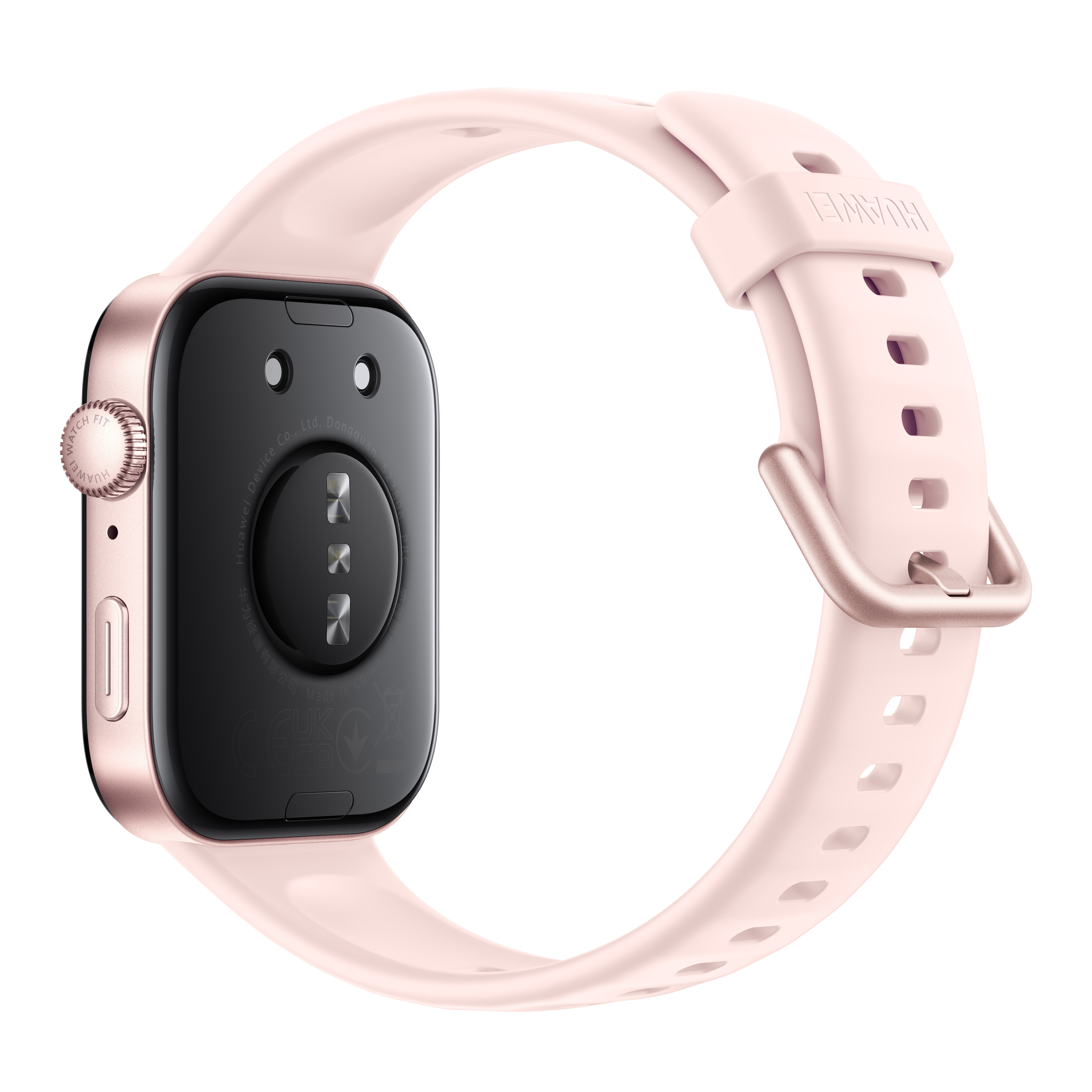 Smartwatch nero con cinturino nero, che mostra un vulcano e l'ora.