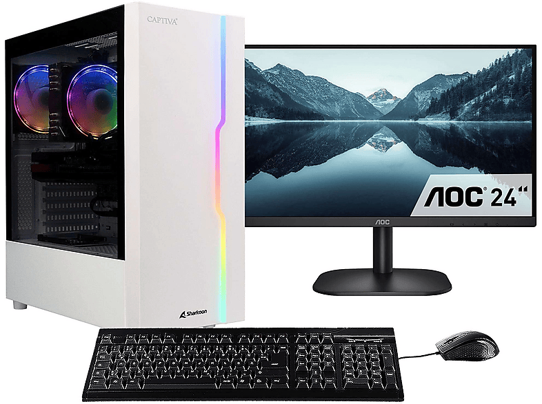 PC DESKTOP + MONITOR CAPTIVA Advanced Gaming R93-534 TFT Bundle ...