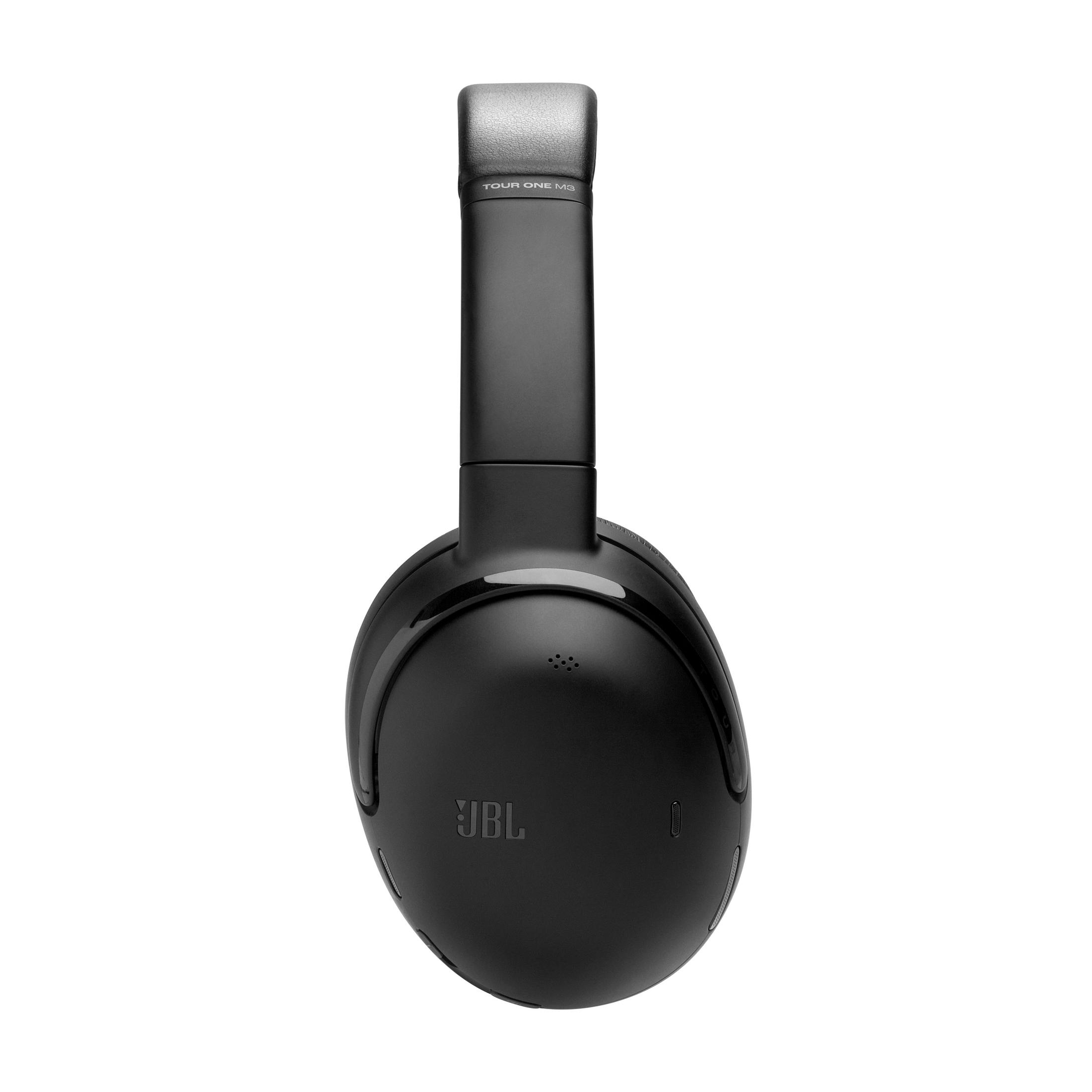 Cuffie nere con parte superiore argentata, il logo JBL è visibile.