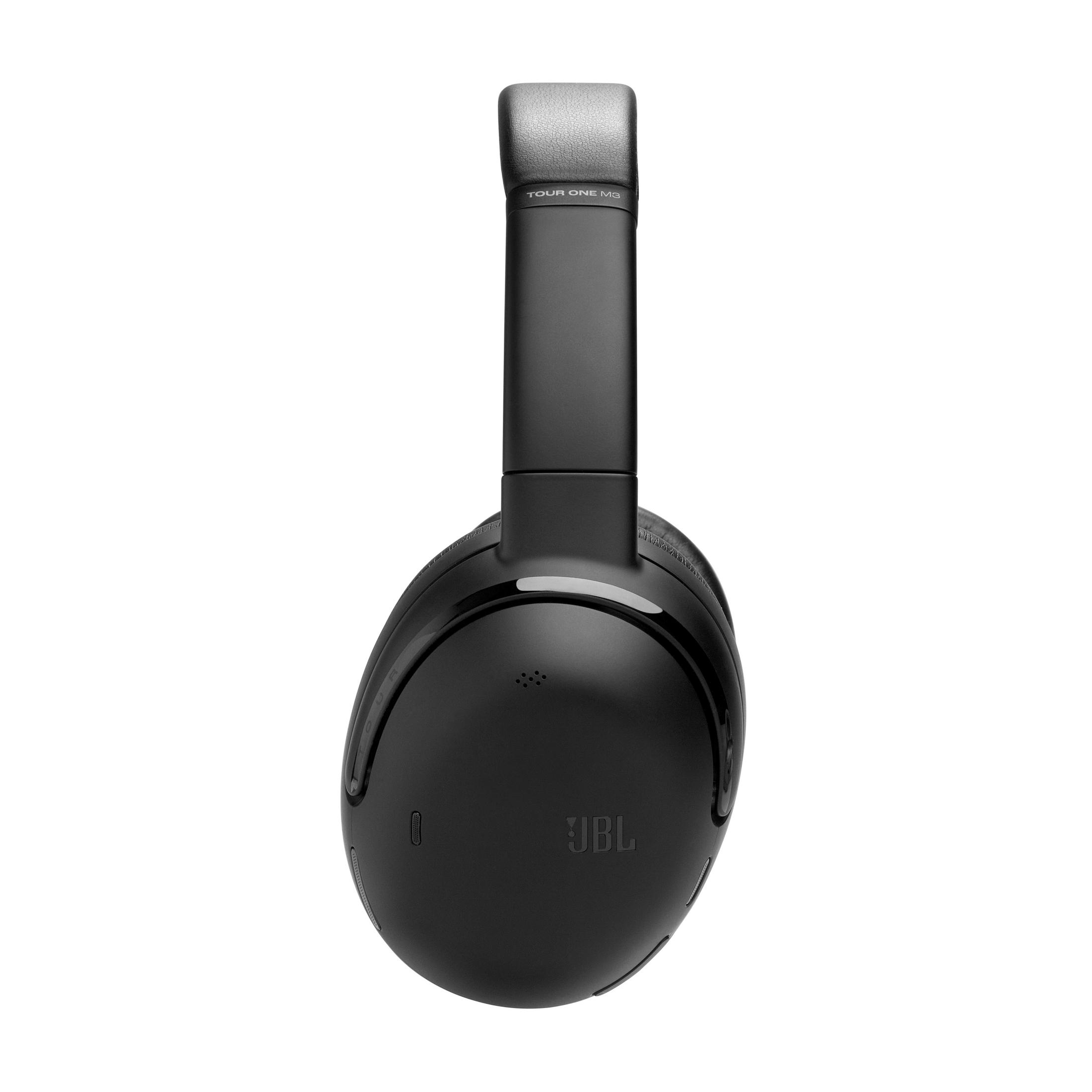 Cuffie nere con parte superiore argentata, il logo JBL è visibile.