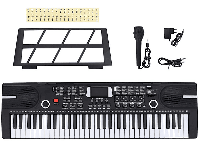 VidaXL 61 Tasten Klavier Elektrisches Keyboard Mit Notenstänr Kinr Im VidaXL