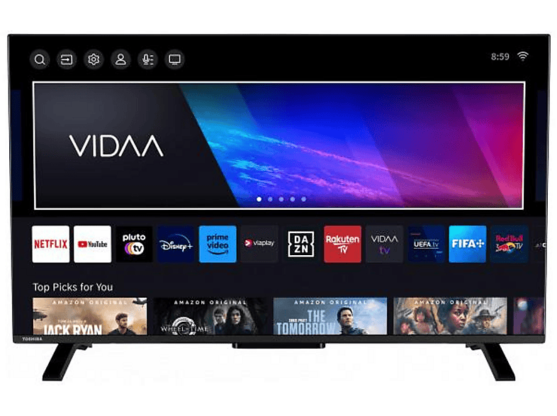 TOSHIBA 40LV2E63DA LED TV (Flat, 40 Zoll / 101,60 cm, Full-HD, SMART TV)