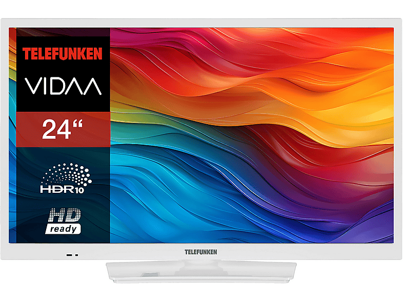 TELEFUNKEN XH24VP550M-W LED TV (Flat, 24 Zoll / 60 cm, HD-ready, SMART TV)