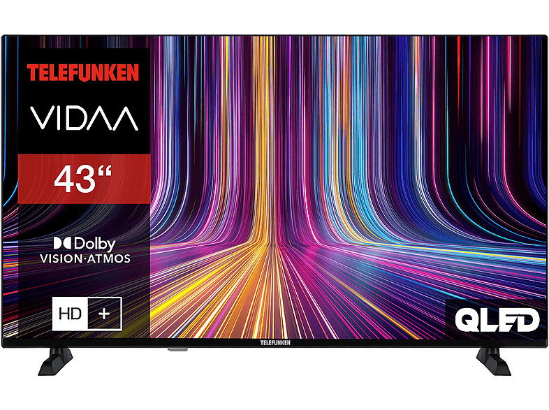 TELEFUNKEN QU43VP750S QLED TV (Flat, 43 Zoll / 108 cm, UHD 4K, SMART TV)