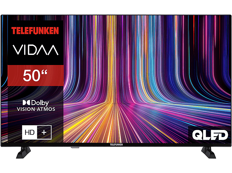 TELEFUNKEN QU50VP750S QLED TV (Flat, 50 Zoll / 126 cm, UHD 4K, SMART TV)