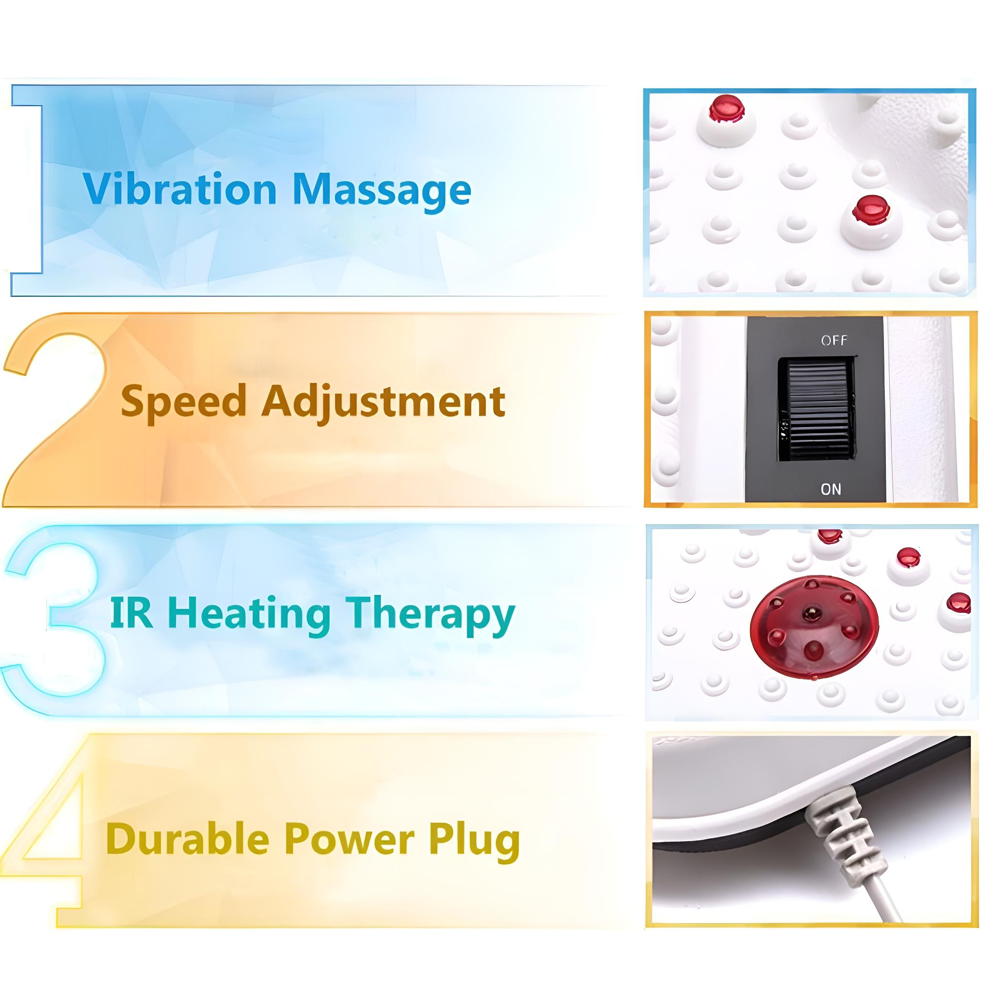 fußmassage vibration HIYORI Infrarot Vibration Electric EMS Fußmassage Gerät