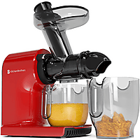 MediaMarkt KITCHENBROTHERS KB4118 - Juicer - 500ml - Slowjuicer Rood aanbieding