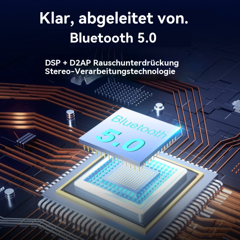 Schaltplan mit hervorgehobenem Bluetooth 5.0 Chip.