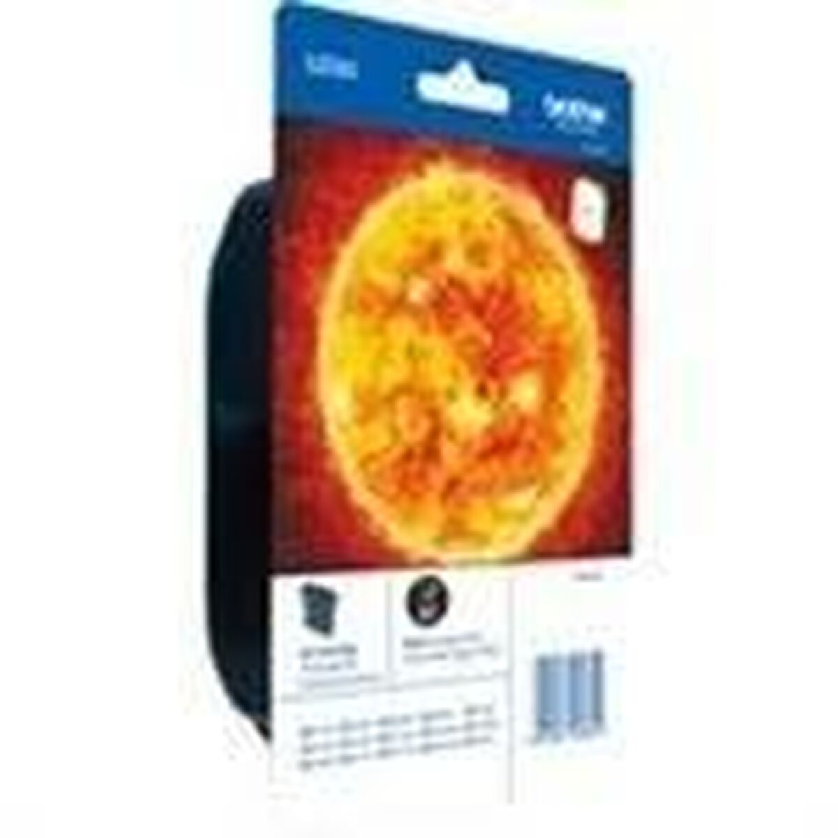 Un paquete de cartuchos de tinta Brother con una imagen de un sol.