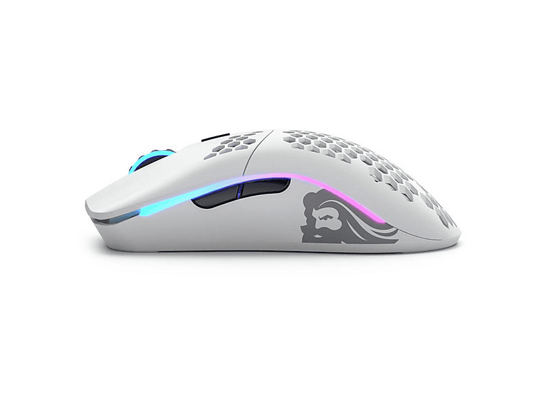 Glorious Gaming Model D- Wired Gaming Mouse – superleichtes Wabendesign mit 61 g, RGB-Beleuchtung, ergonomisch, Pixart 3360 Sensor, Omron-Schaltern, PTFE-Füße, 6 Tasten – Mattschwarz