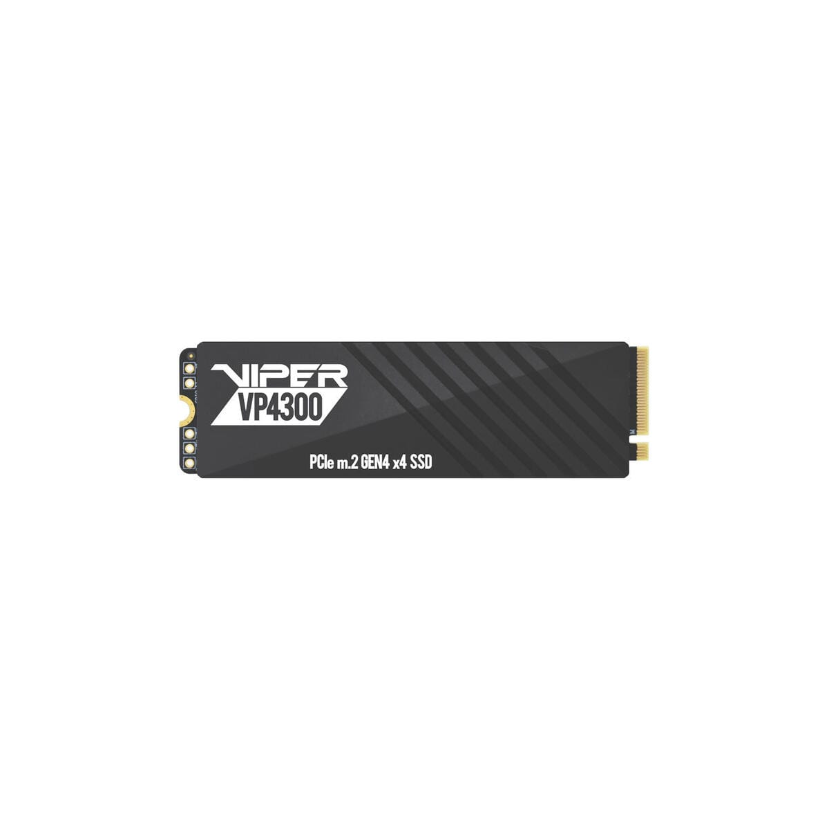 SSD Viper VP4300 nero con testo bianco su sfondo bianco.