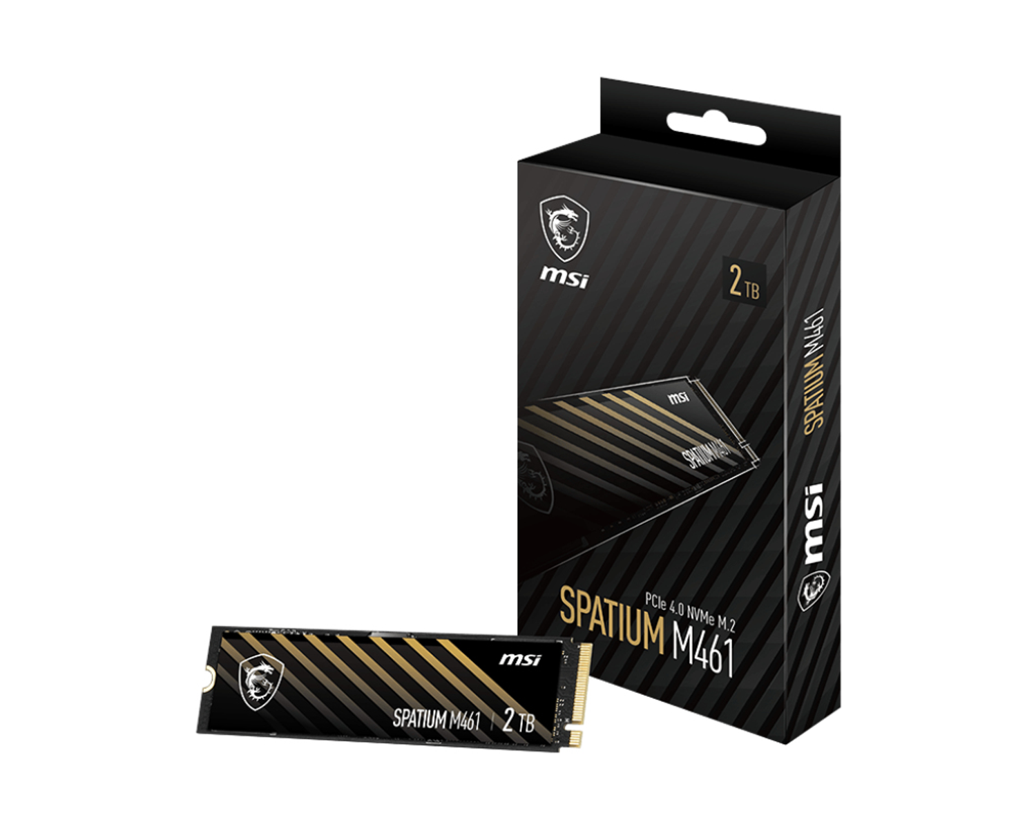 MSI SPATIUM M461 NVMe PCIe Gen4 x4 Okuma 5000MB – Yazma 4200MB M.2 2 TB SSD
