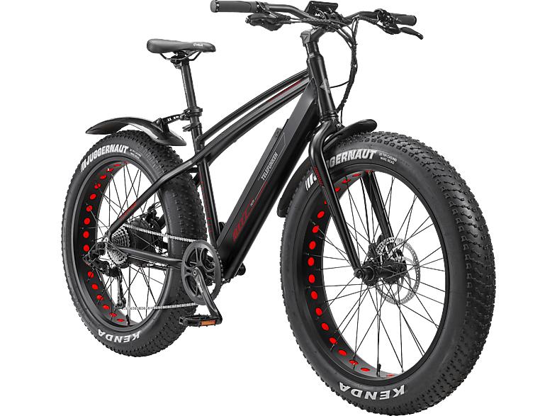 TELEFUNKEN Aufsteiger FM350 26" Mountainbike (Laufradgröße: 26 Zoll, Erwachsene-Rad, 16 Wh, Schwarz)