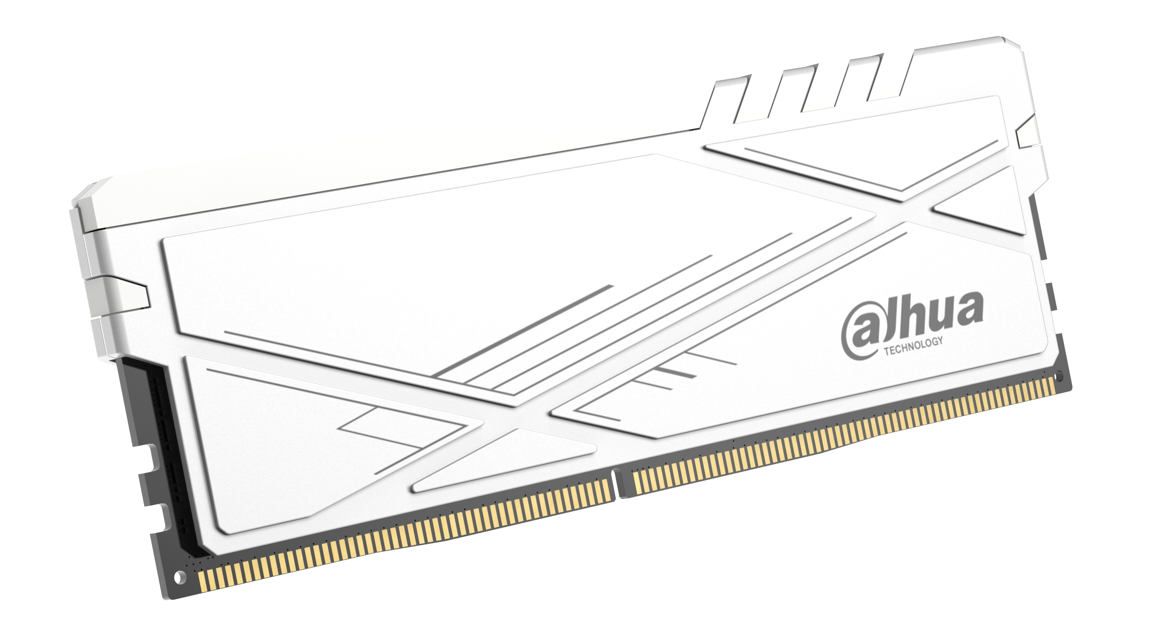 Modulo RAM bianco con marchio Dahua, sfondo bianco.
