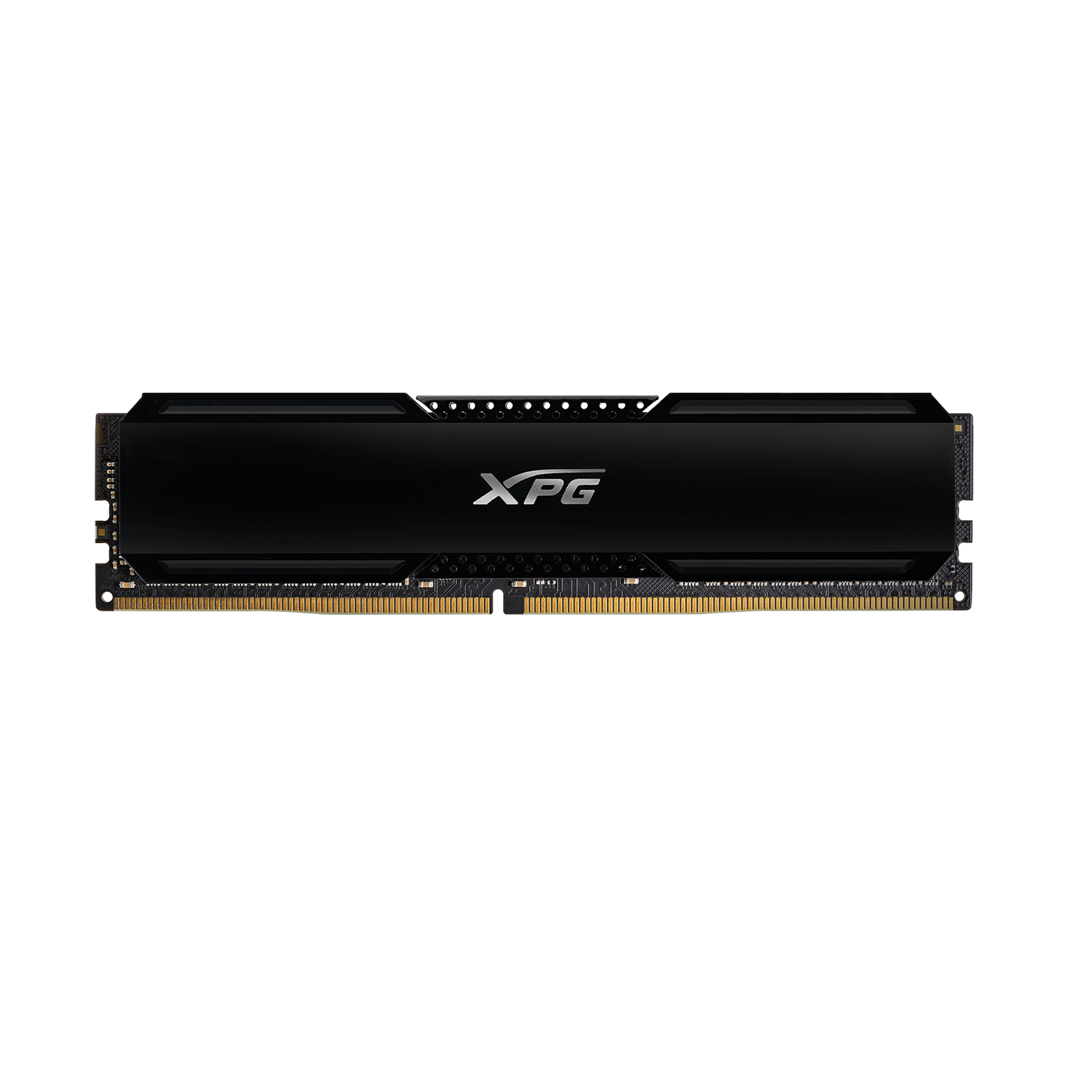 Modulo RAM XPG nero con logo XPG, su sfondo bianco.