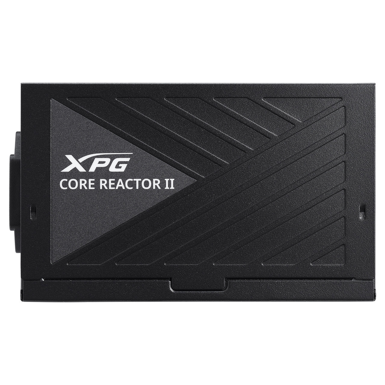 Black XPG Core Reactor II power supply. The top is dark with XPG logo.