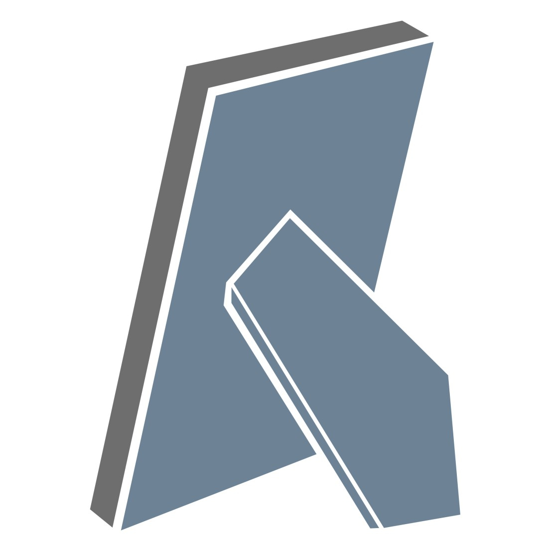 Prosty widok z tyłu niebieskiej ramy z widoczną nogą podporową.