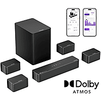 MediaMarkt ULTIMEA Poseidon D80 - 7.1 Soundbar met Dolby Atmos en Subwoofer, APP Bediening Soundbar Zwart aanbieding
