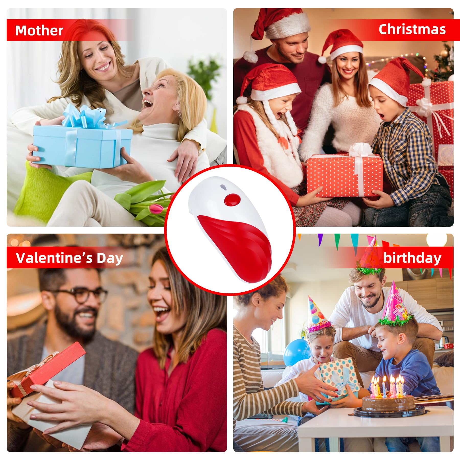 Ein Gerät, das für Geschenke verwendet wird, die zu verschiedenen Anlässen gegeben werden: Mutter, Weihnachten, Valentinstag und Geburtstag.
