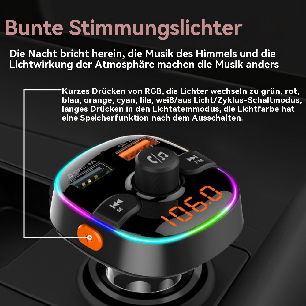 Schwarzes Gerät mit bunten Lichtern. Das Gerät ist schwarz mit bunten Lichtern und Knöpfen.