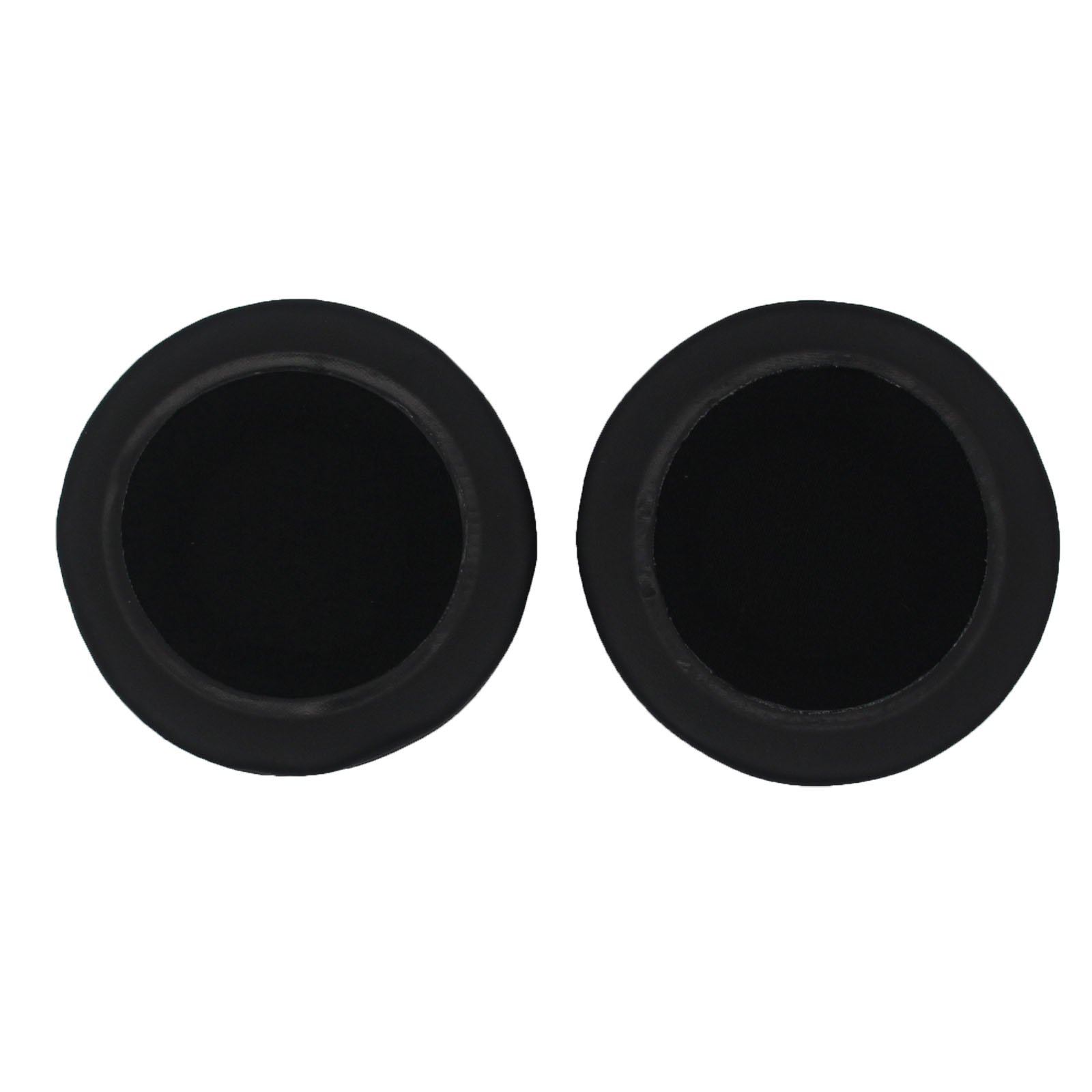Due coperture circolari nere per bocchette d'aria con centro nero su sfondo bianco.