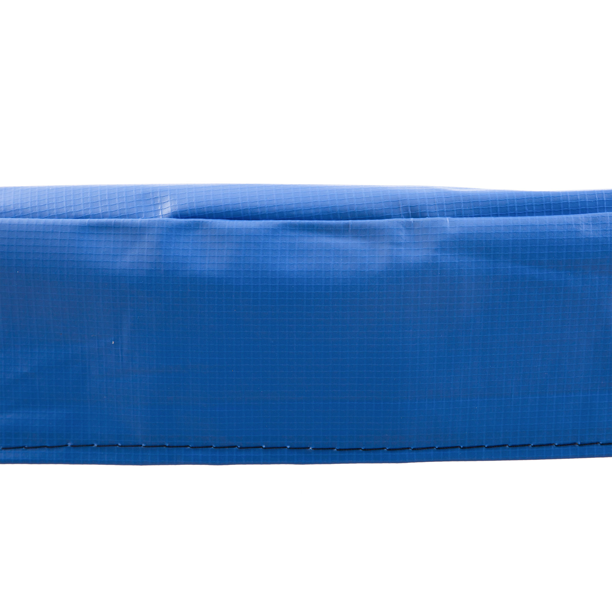 Nahaufnahme eines blauen, strukturierten Materials. Die Textur scheint ein Rastermuster zu sein.