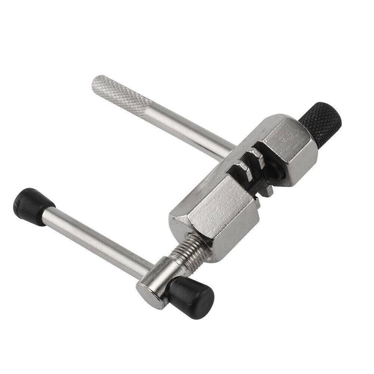Ein Metallwerkzeug für Fahrradketten, zum Entfernen und Installieren von Kettengliedern.