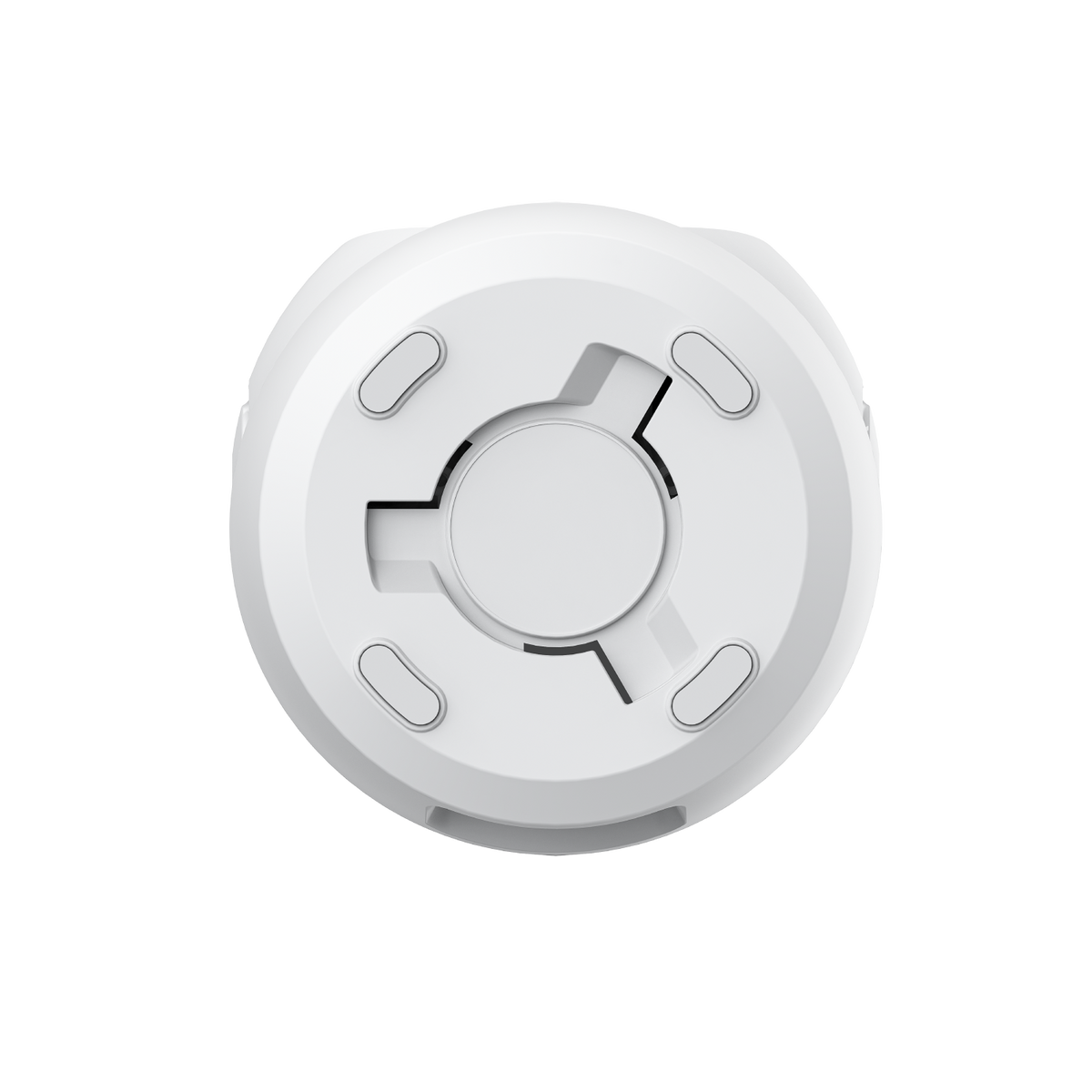 Białe okrągłe urządzenie z wieloma otworami.