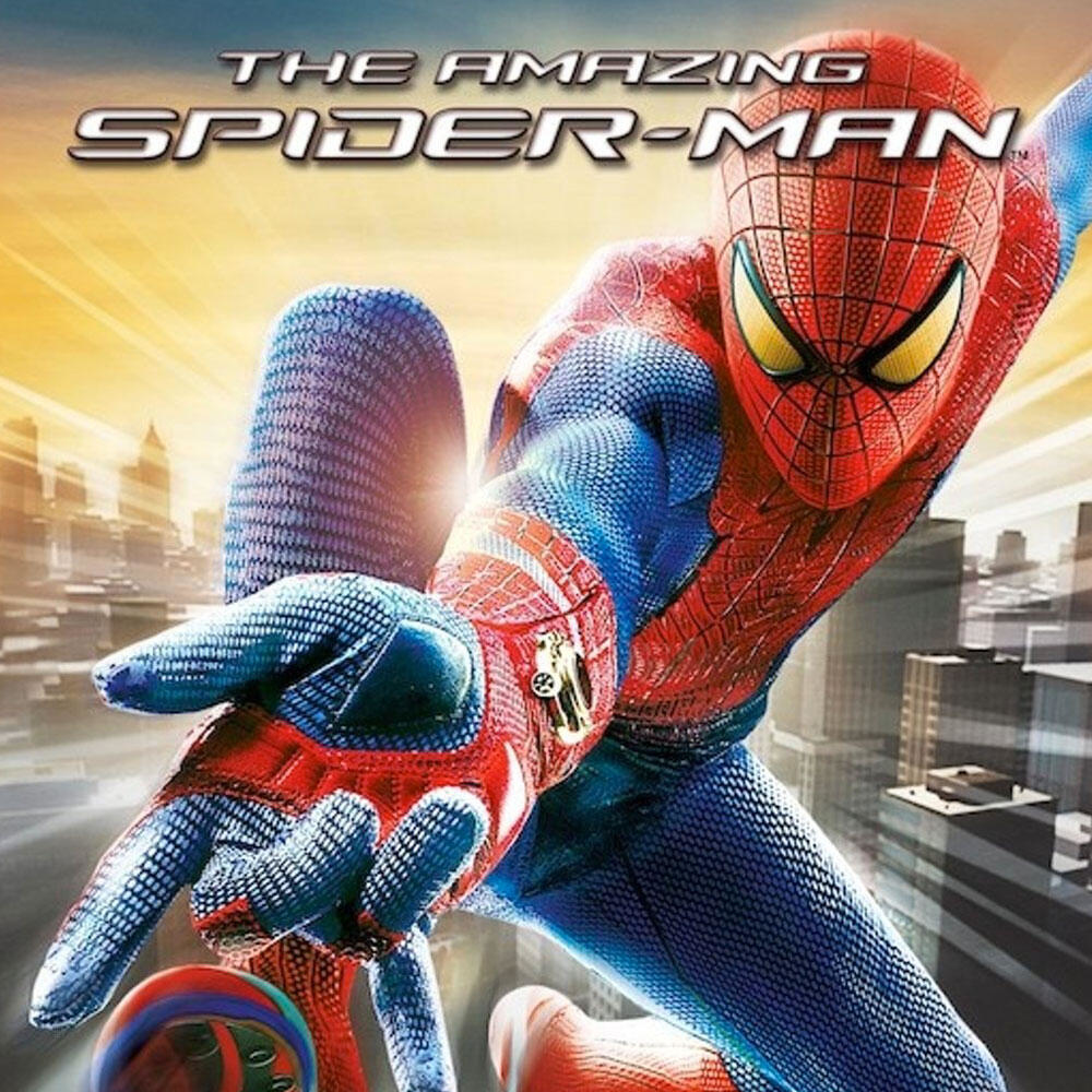 Spider-Man in einem rot-blauen Anzug, der seine Hand zum Betrachter ausstreckt.